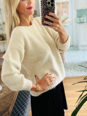 Diamanté Bow Jumper