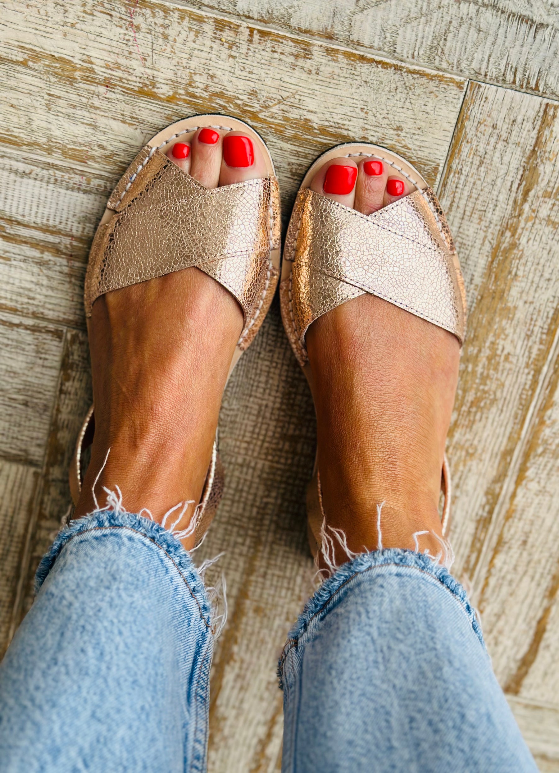 Rosie Metallic Peeptoe