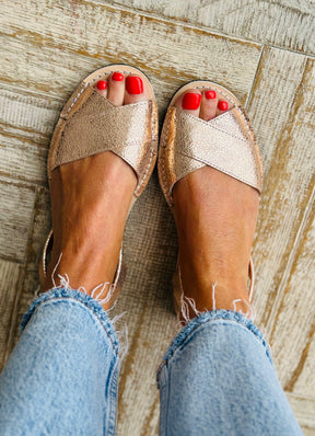 Rosie Metallic Peeptoe