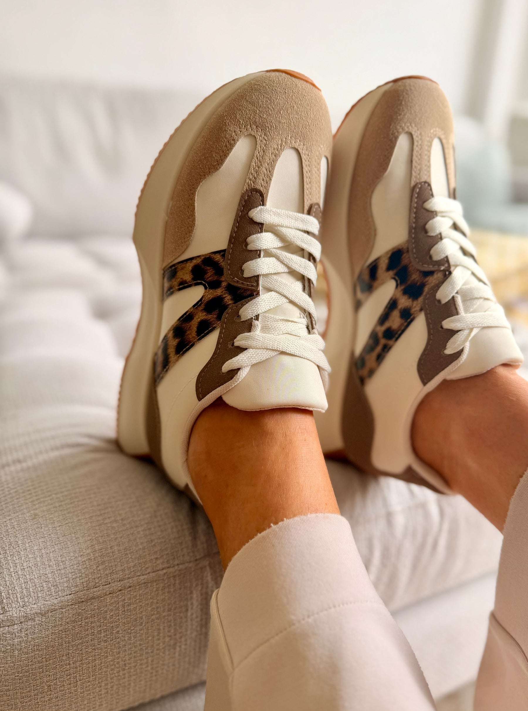 Chunky Leopard Detail Trainers