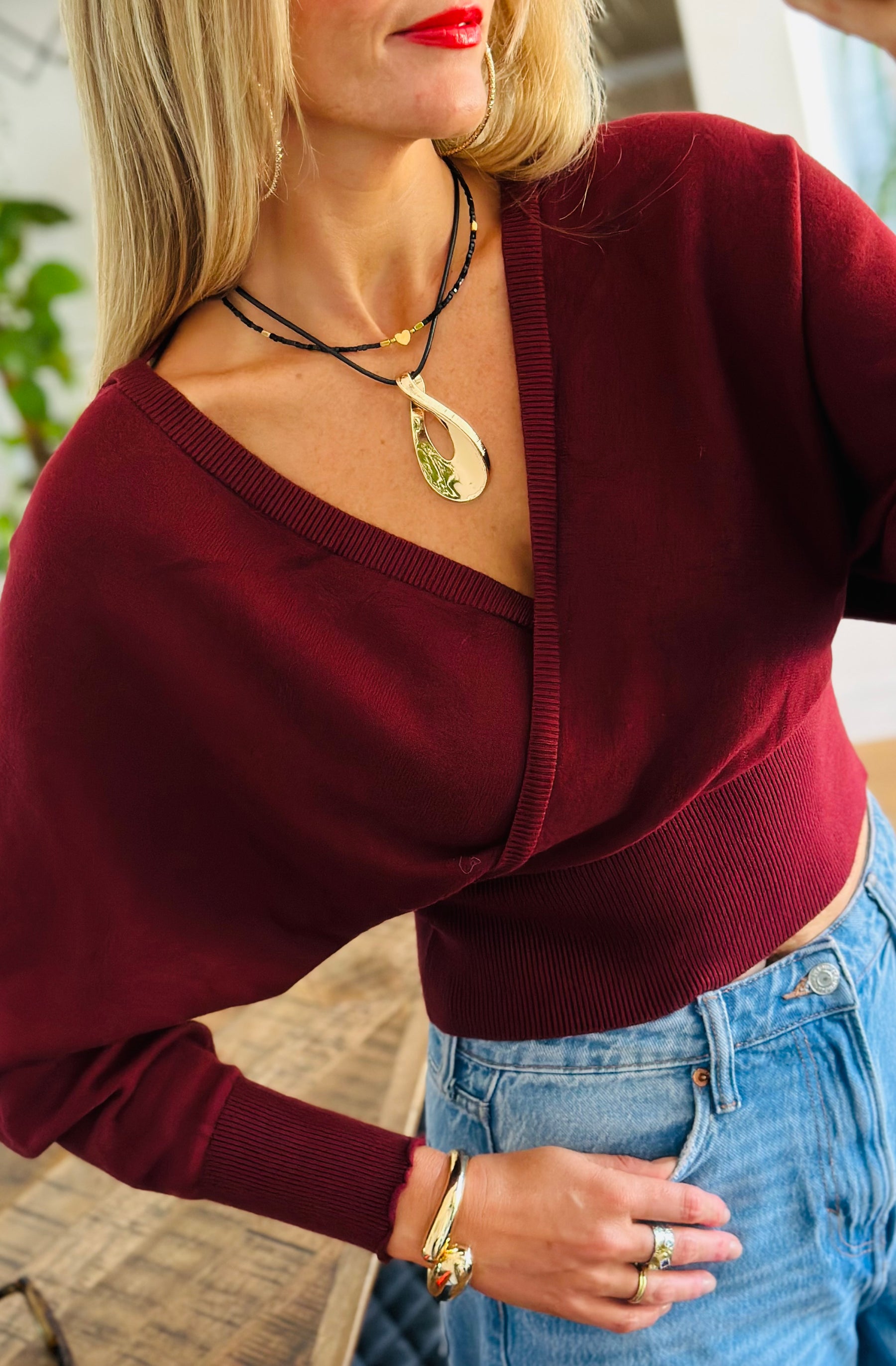 Darcey Crossfront Knit