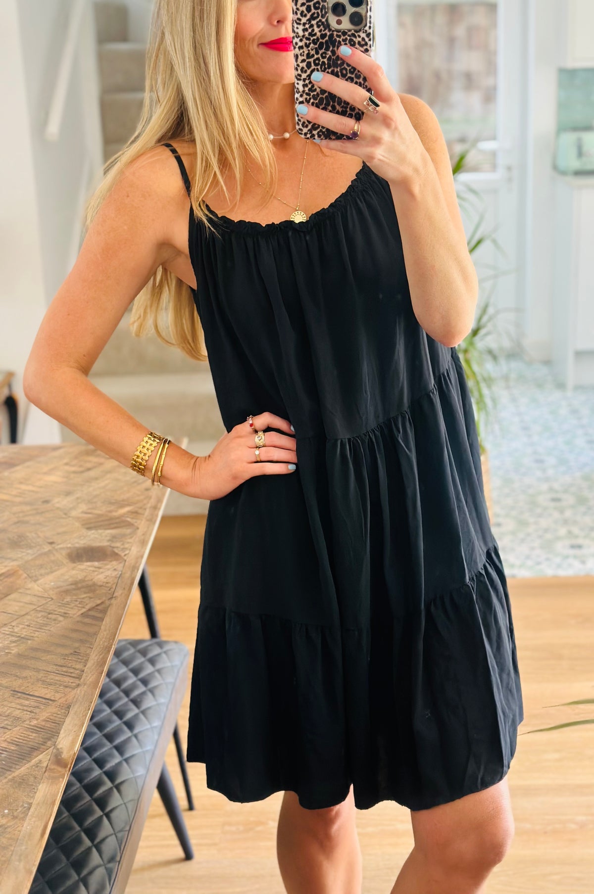 Tiered Mini Dress