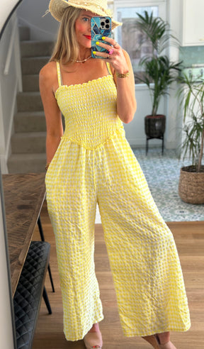 Gingham Jumpsuit