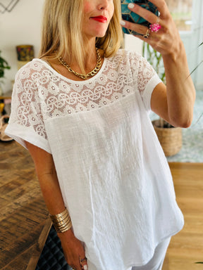 Cotton Lace Tee