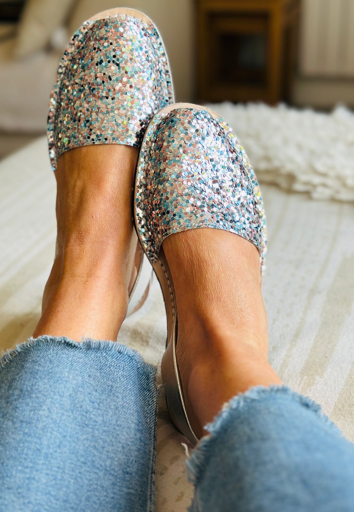 Confetti Silver Avarcas