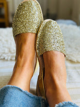 Gold Glitter Avarcas