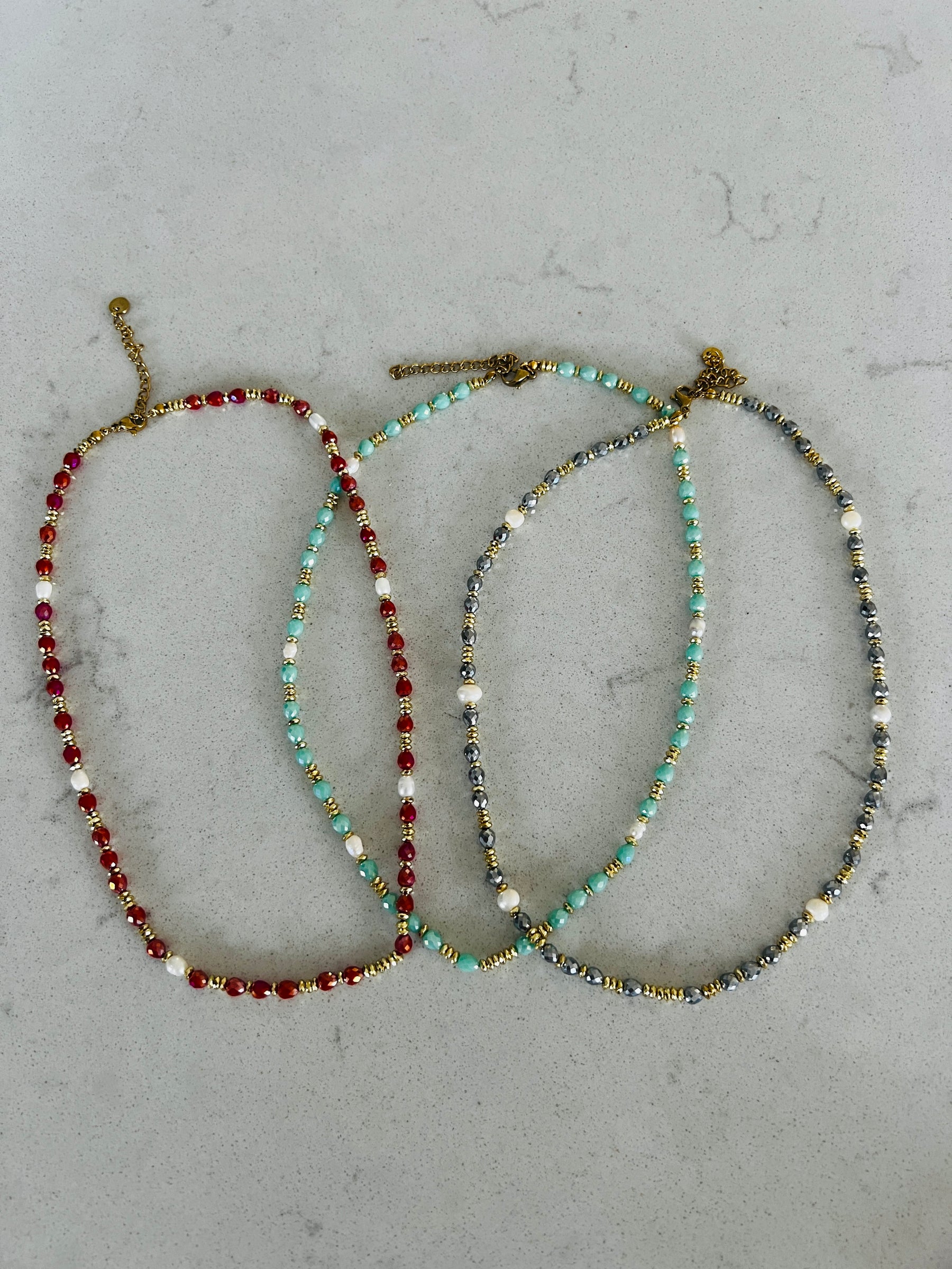 Precious Stone Choker Necklace