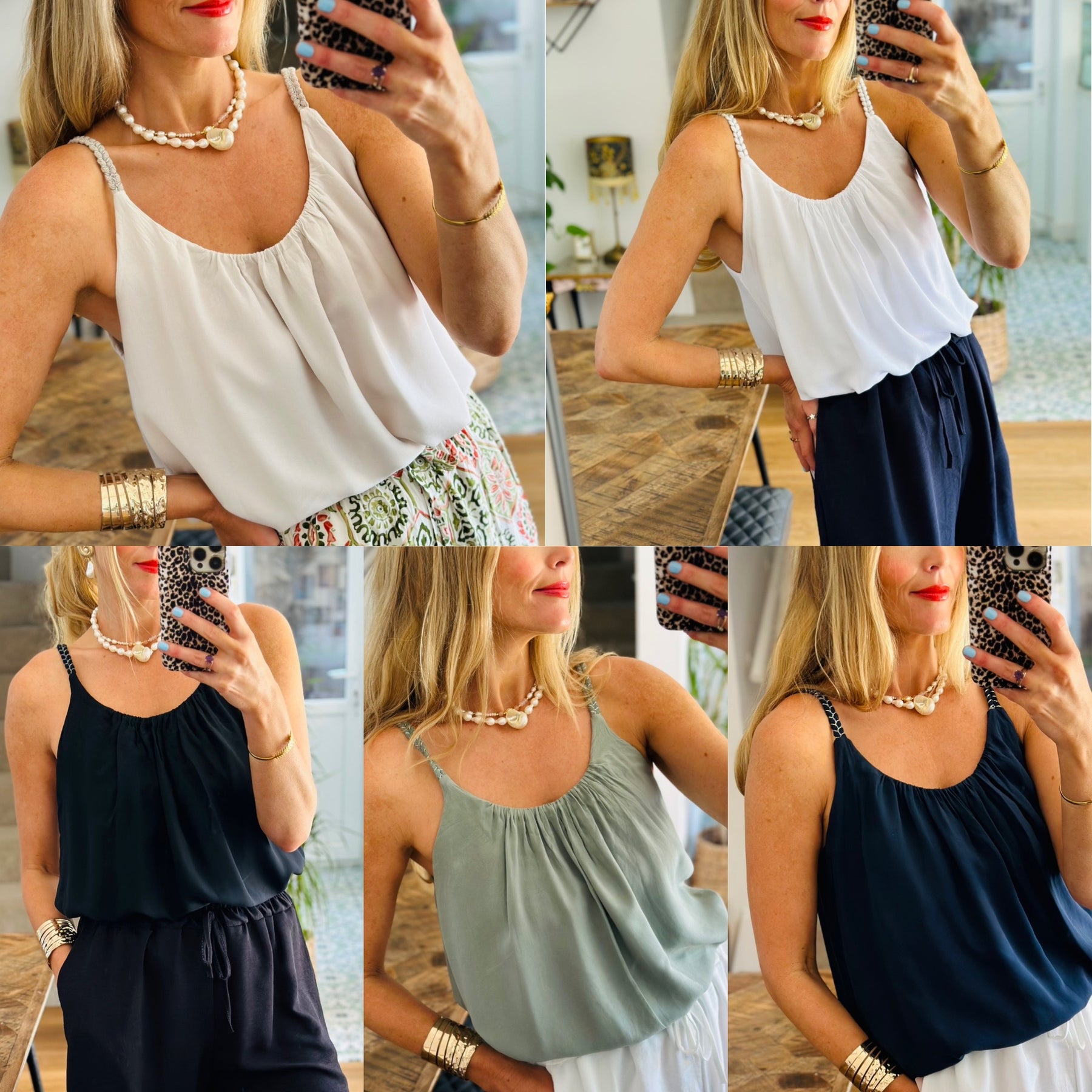 Braided Strap Tops