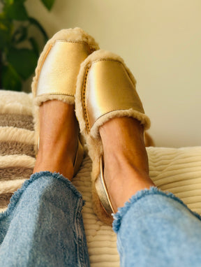 Gold Leather Palmaira Snug