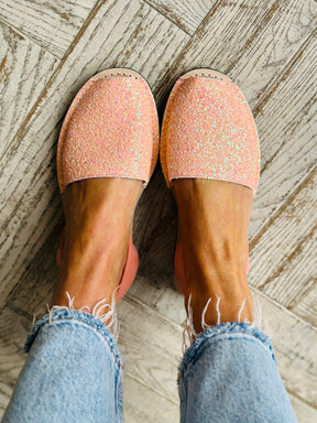 Sherbet Peach Glitter
