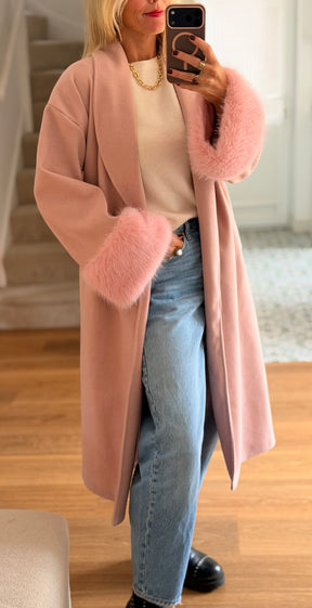 Fur Cuff Coat
