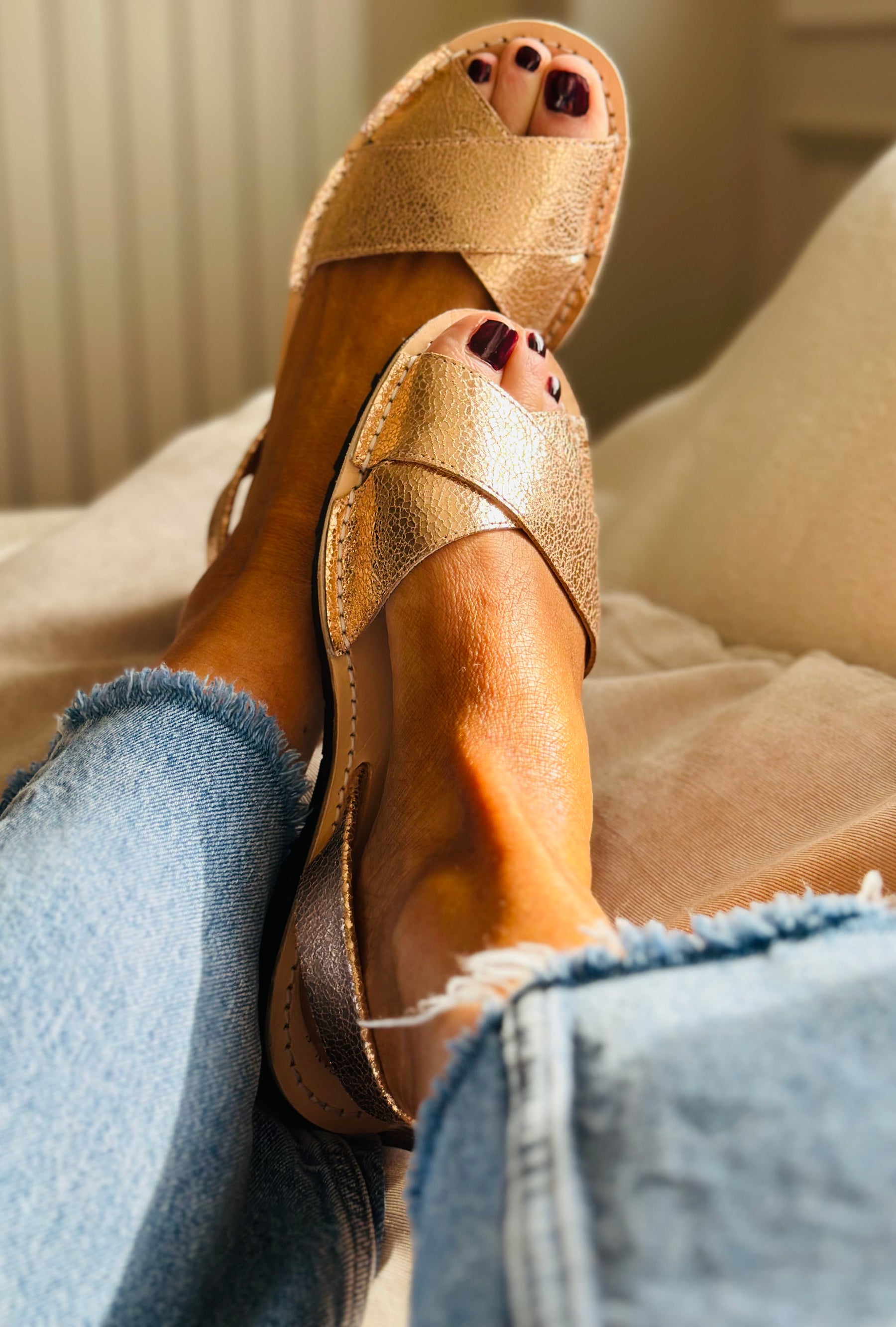 Rosie Metallic Peeptoe