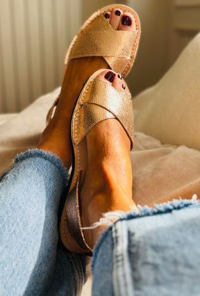 Rosie Metallic Peeptoe