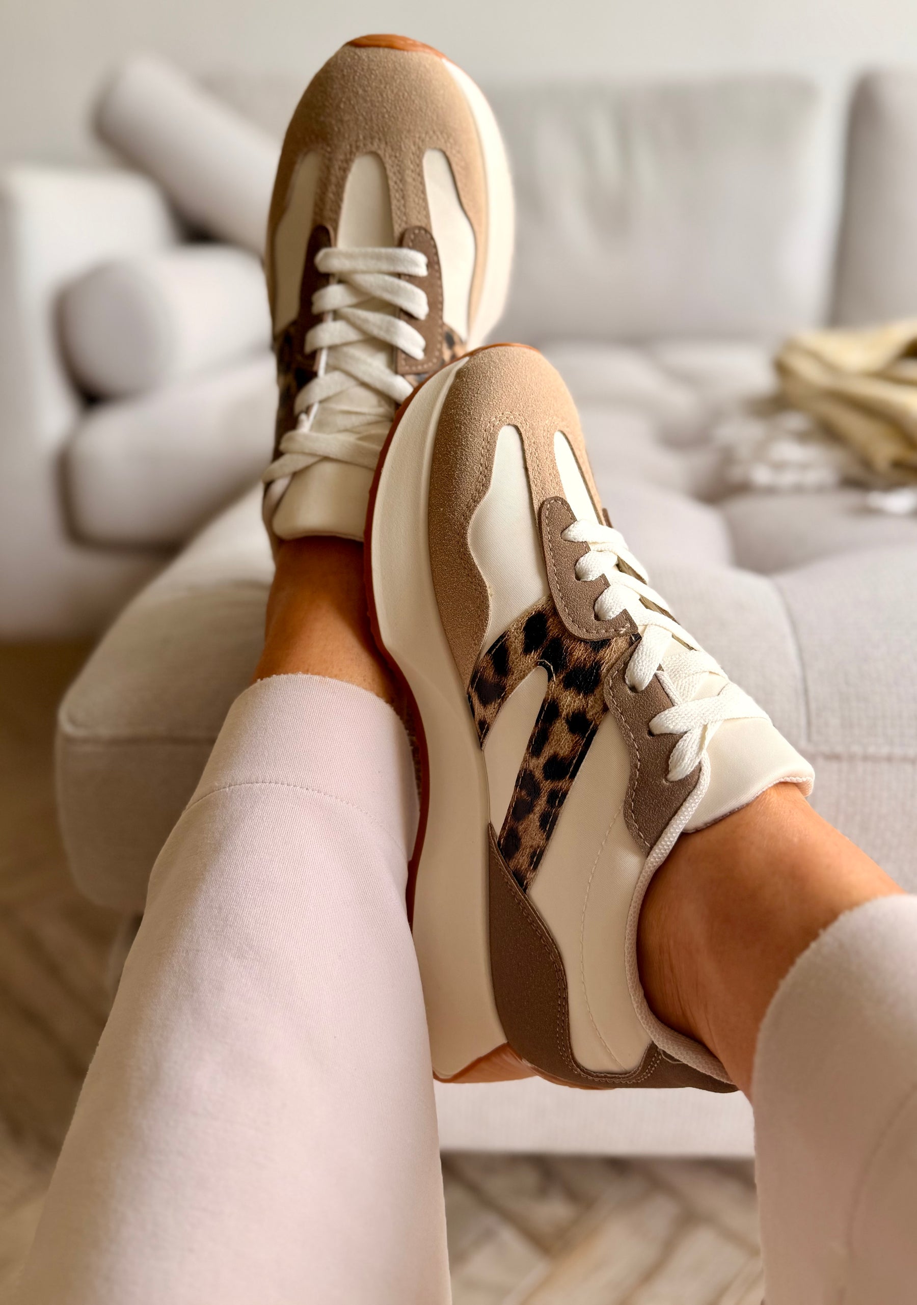 Chunky Leopard Detail Trainers