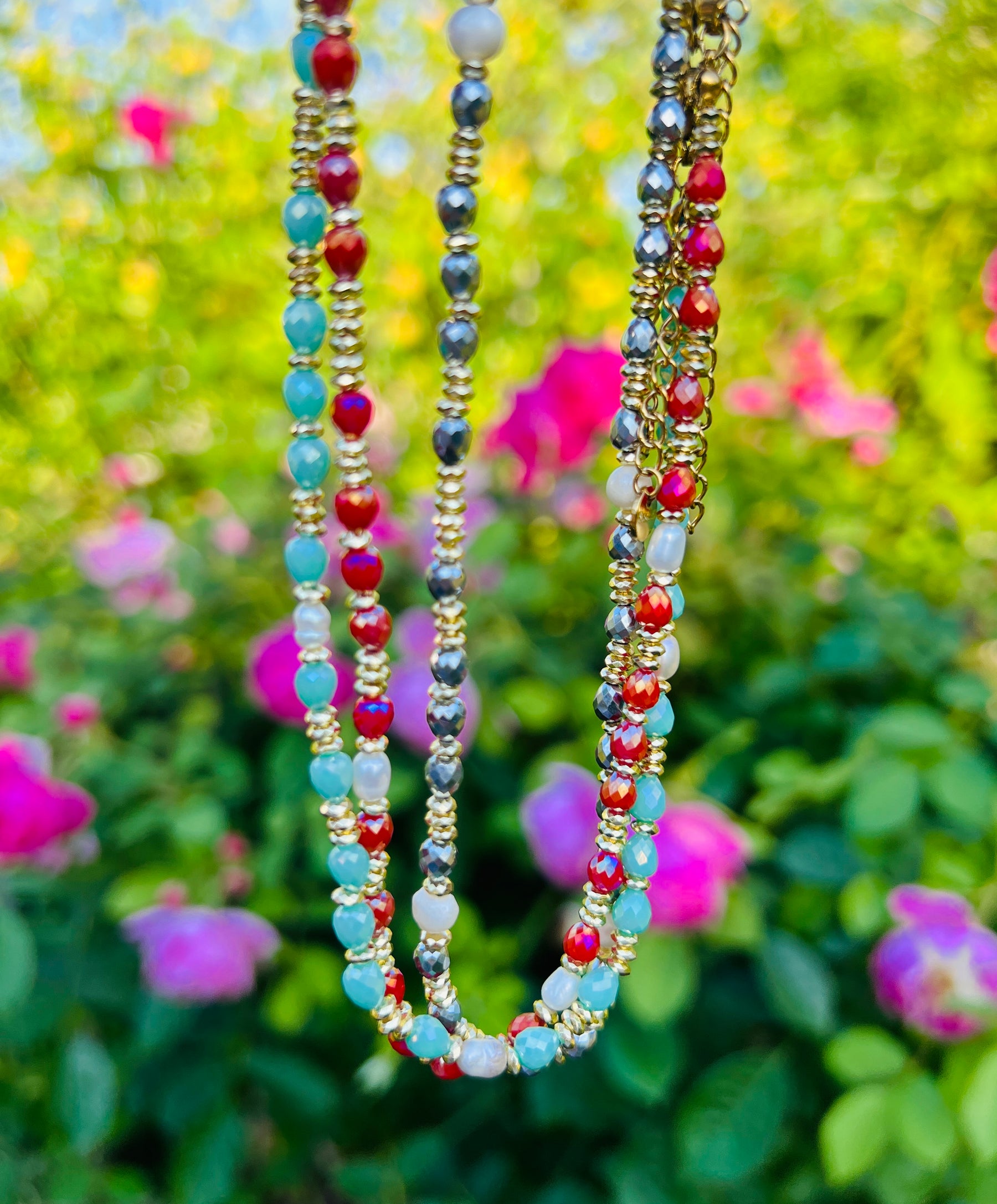 Precious Stone Choker Necklace