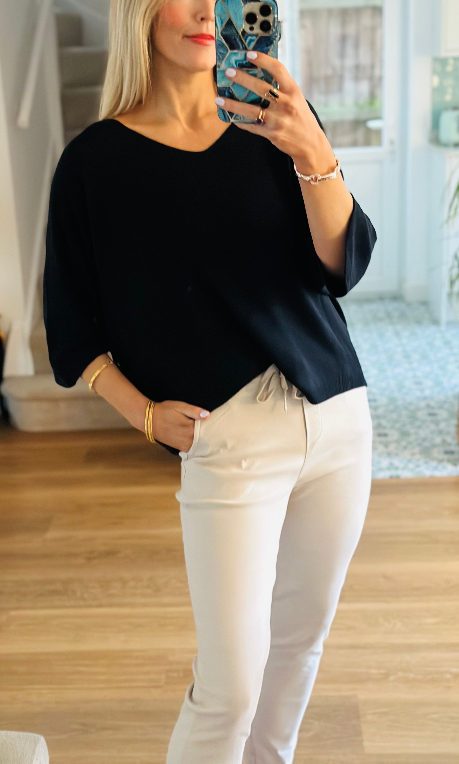 Soft Knit Top Black