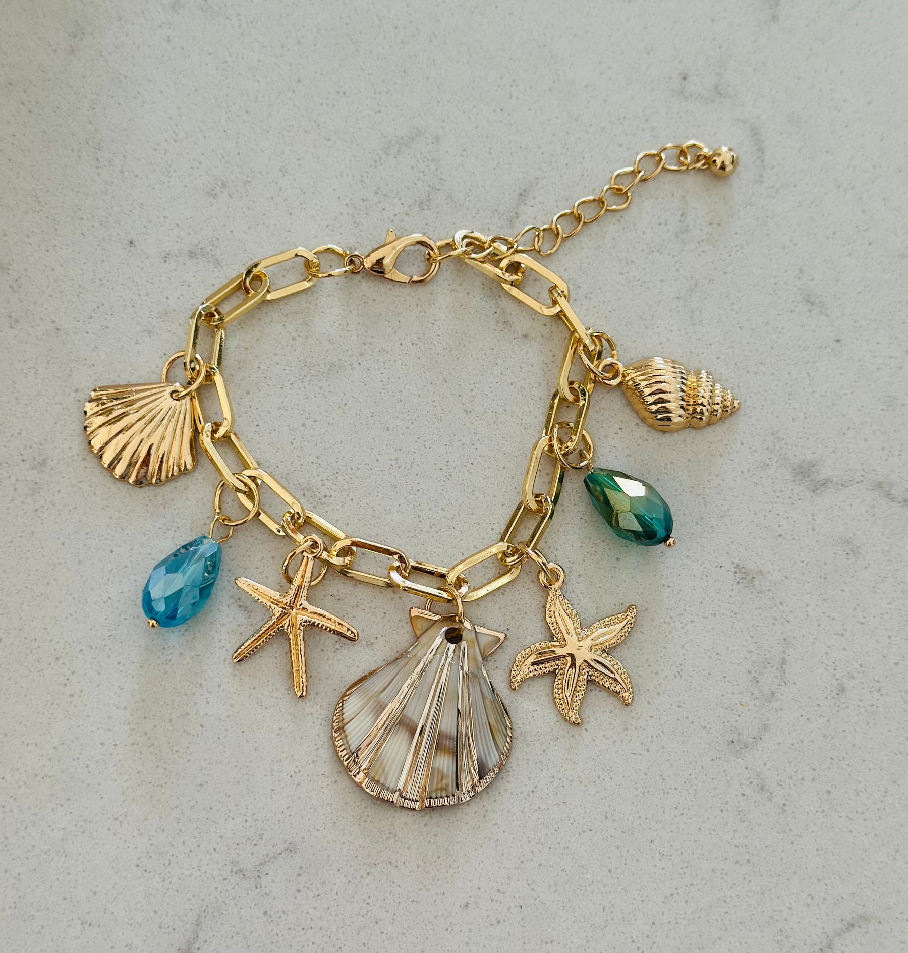 Shell Charm Bracelet