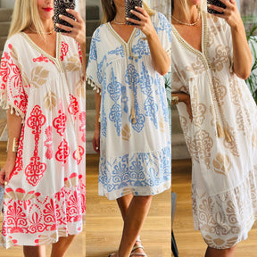 Tassel Sleeve Dress