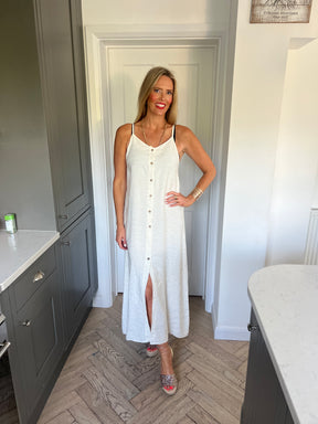 Linen button Dress