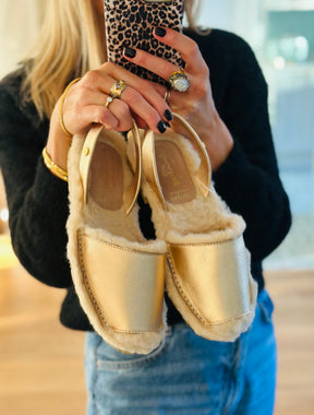 Gold Leather Palmaira Snug