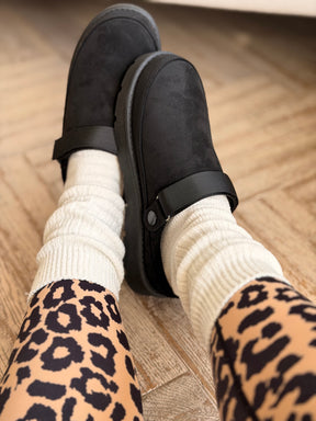 Platform Clogs Black