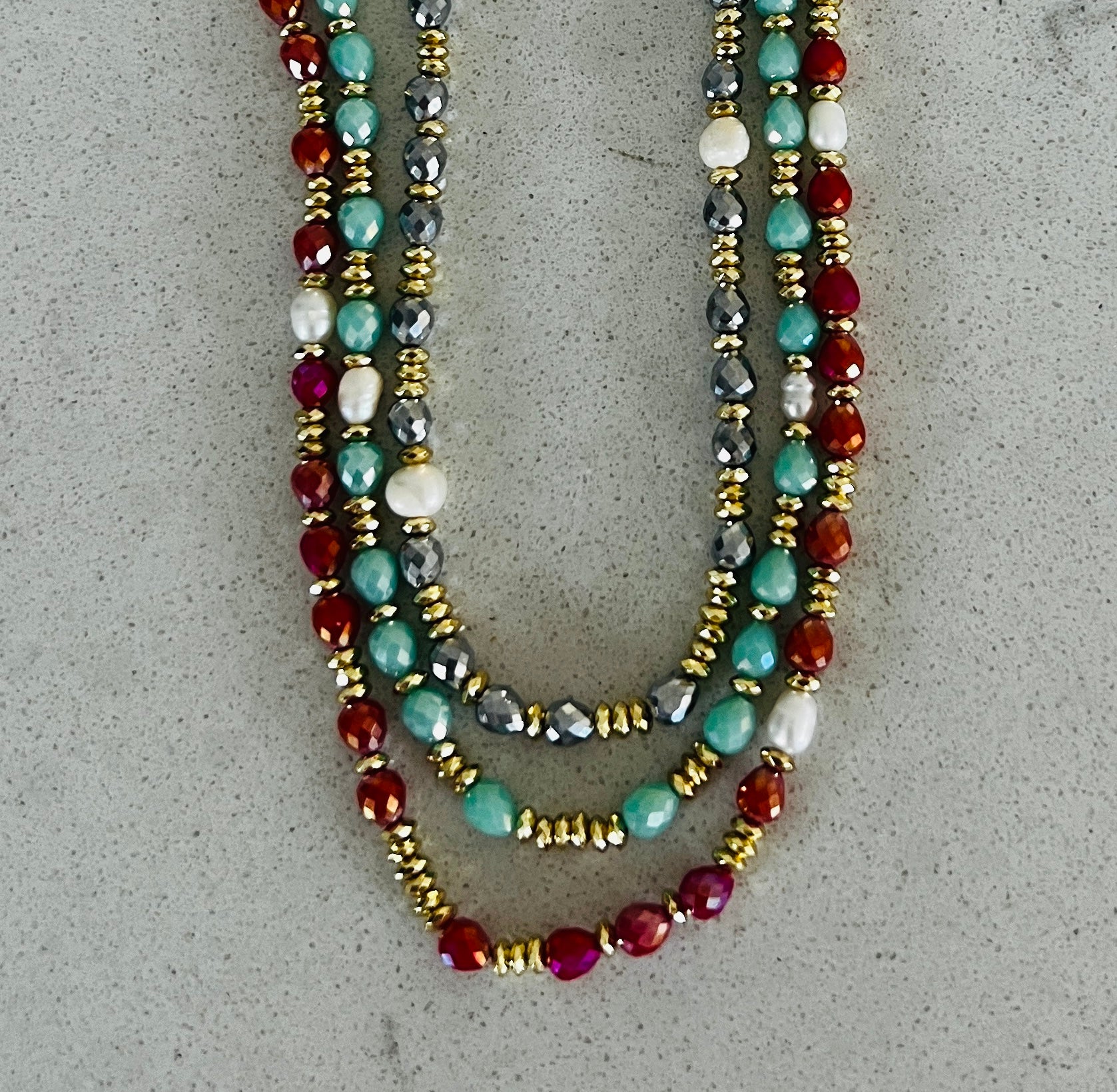 Precious Stone Choker Necklace