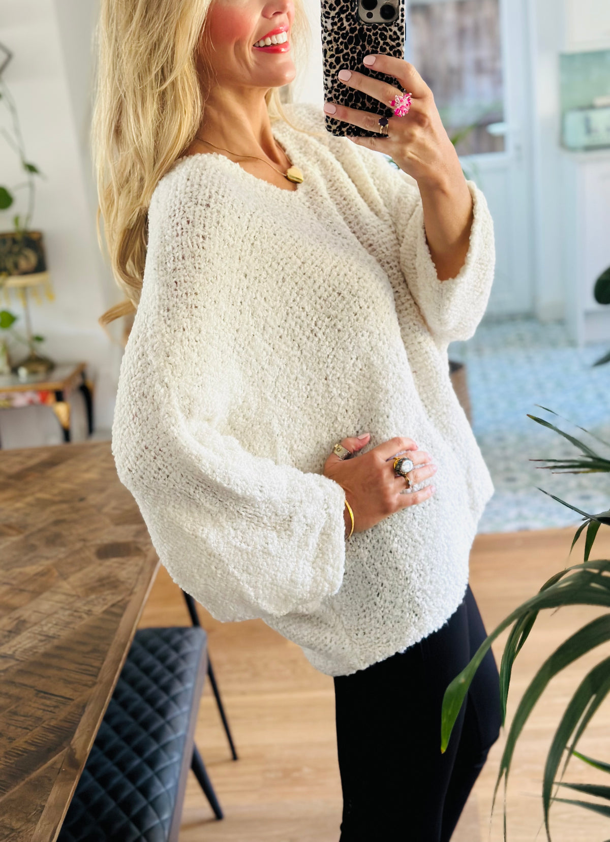 Fluffy bouclé Jumper