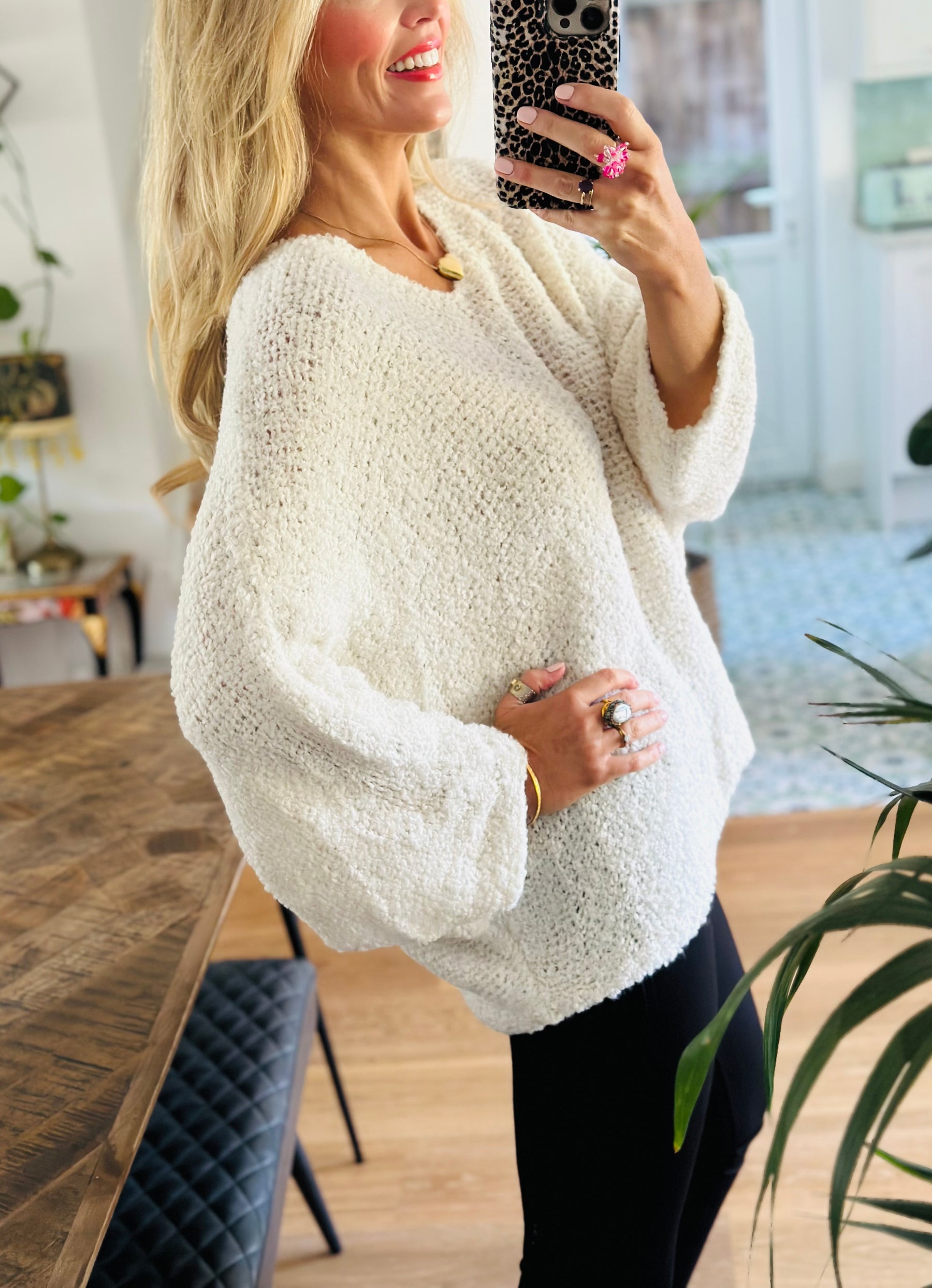 Fluffy bouclé Jumper