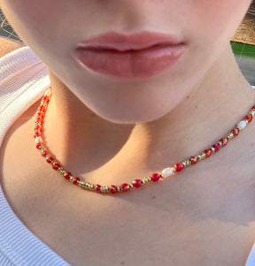 Precious Stone Choker Necklace