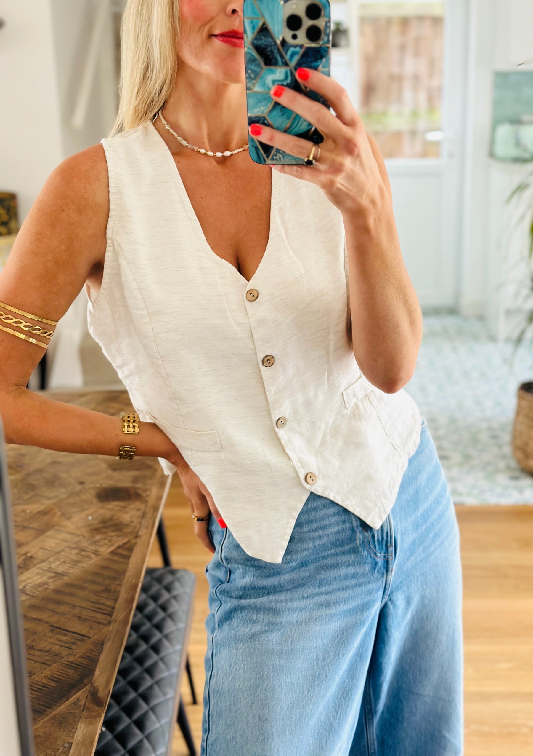 Linen waistcoat