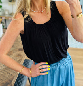 Draped Vest Top