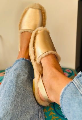 Gold Leather Palmaira Snug