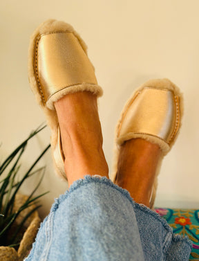 Gold Leather Palmaira Snug