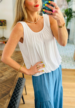 Draped Vest Top