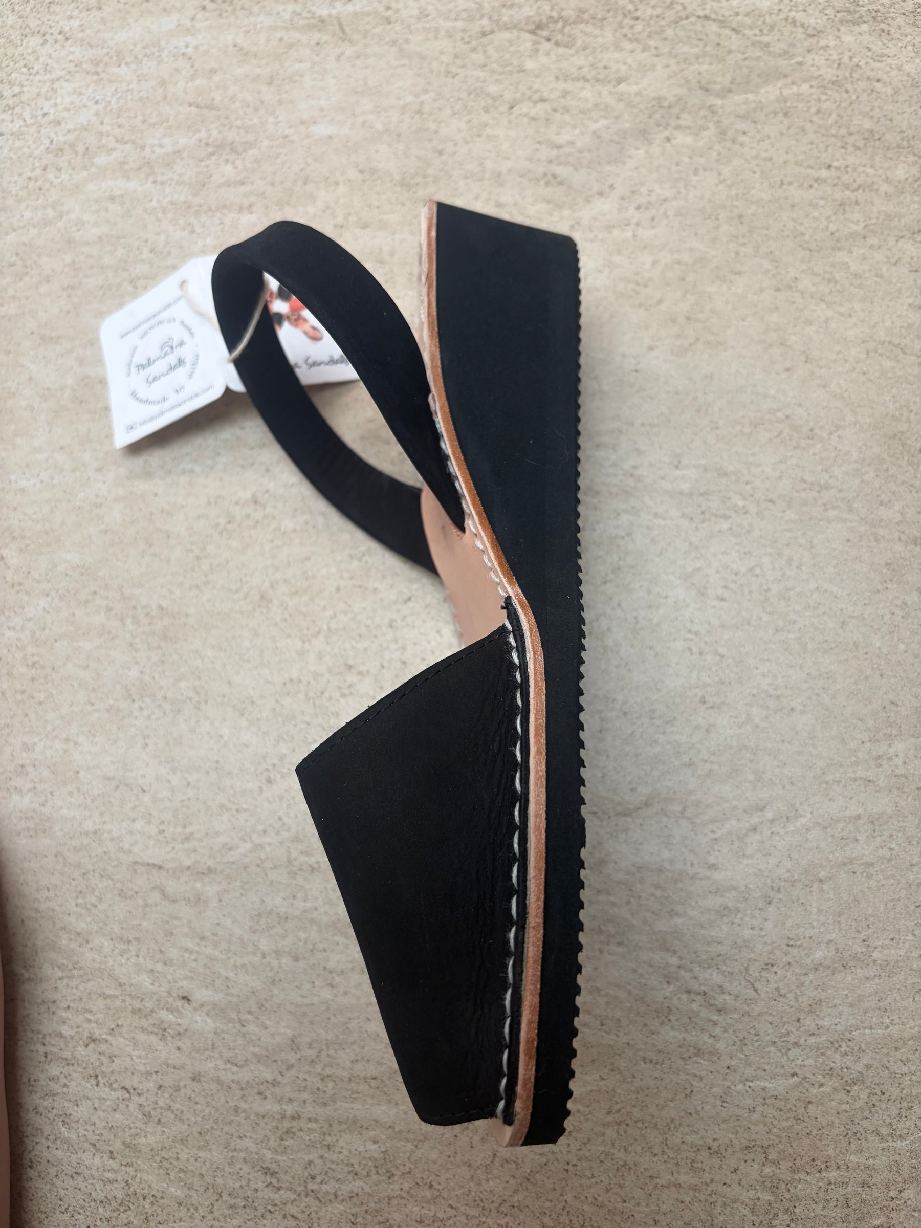 Minor Faults black suede lightweight wedge size 40