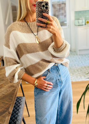 Striped Slouch Knit
