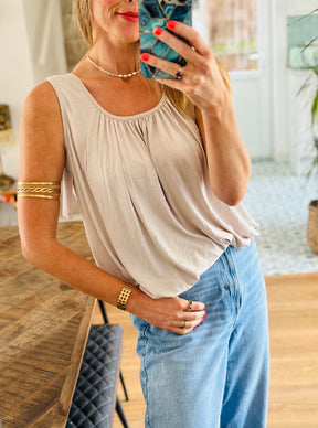 Draped Vest Top