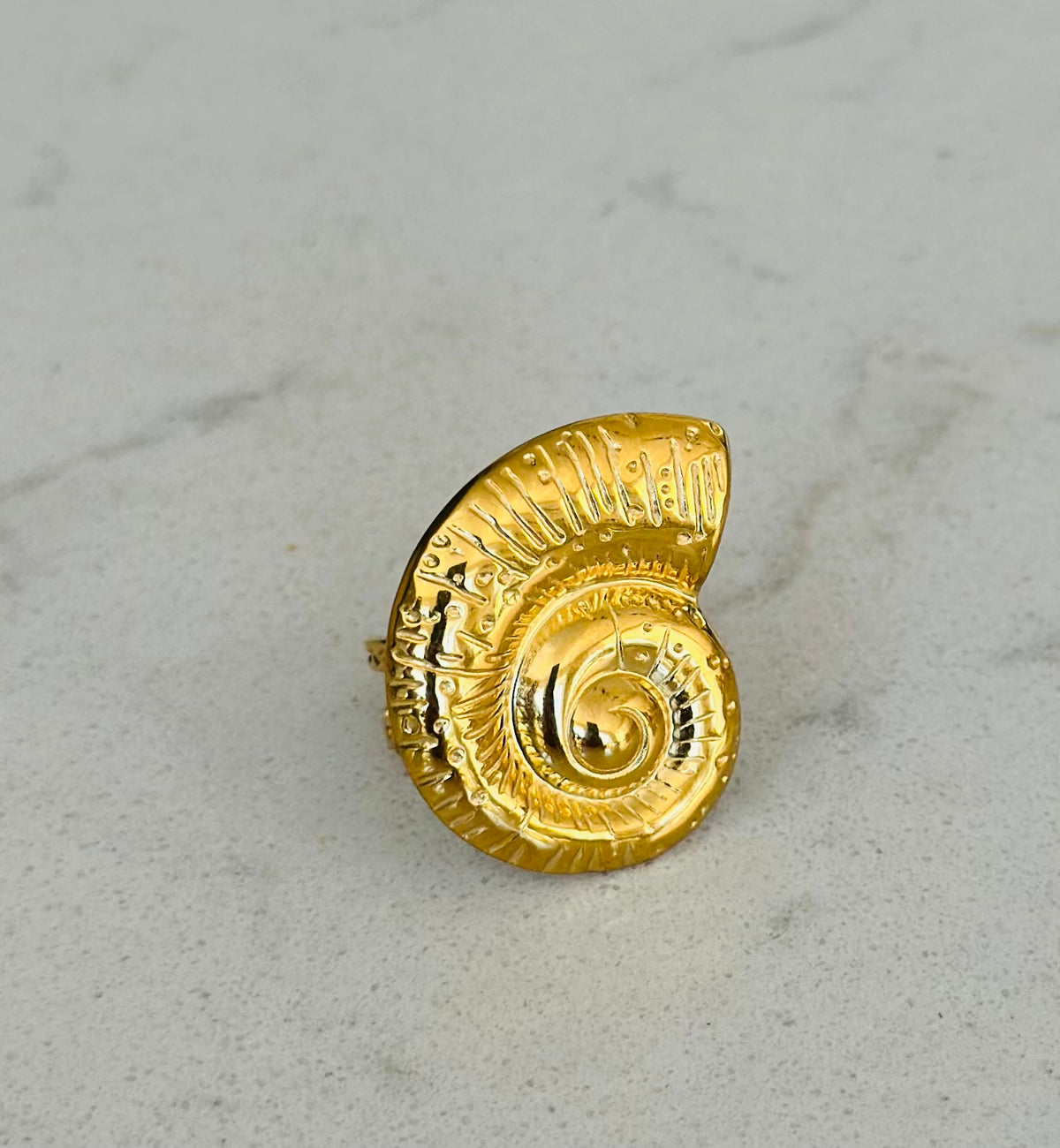 Gold Shell Ring