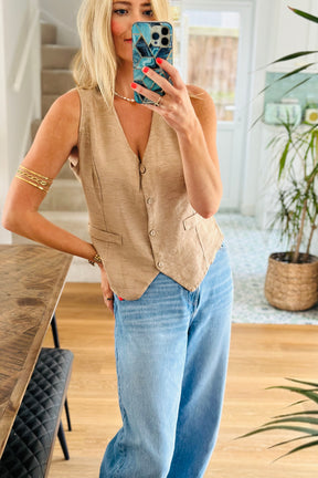 Linen waistcoat