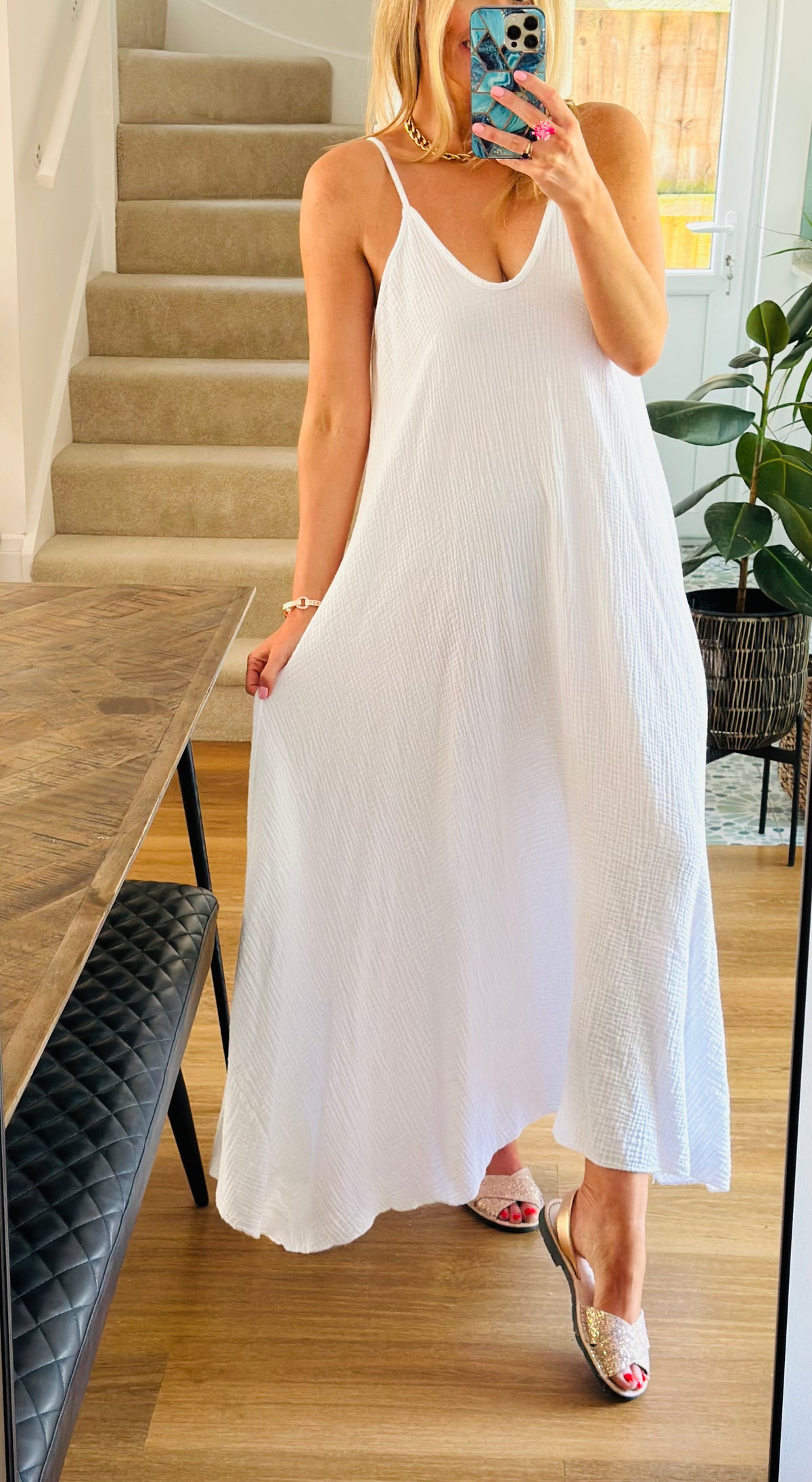 Strappy Cotton Dress