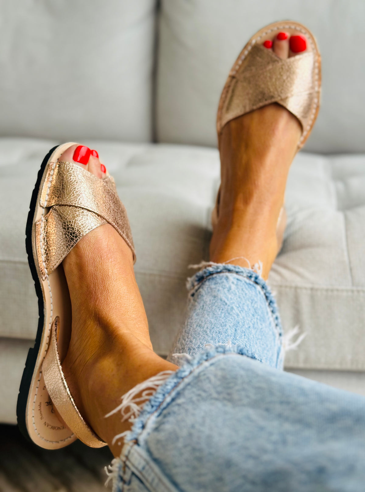 Rosie Metallic Peeptoe