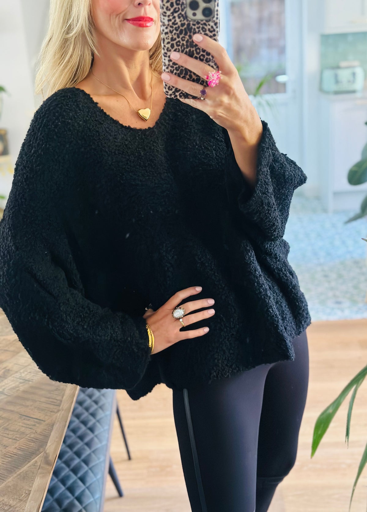 Fluffy bouclé Jumper