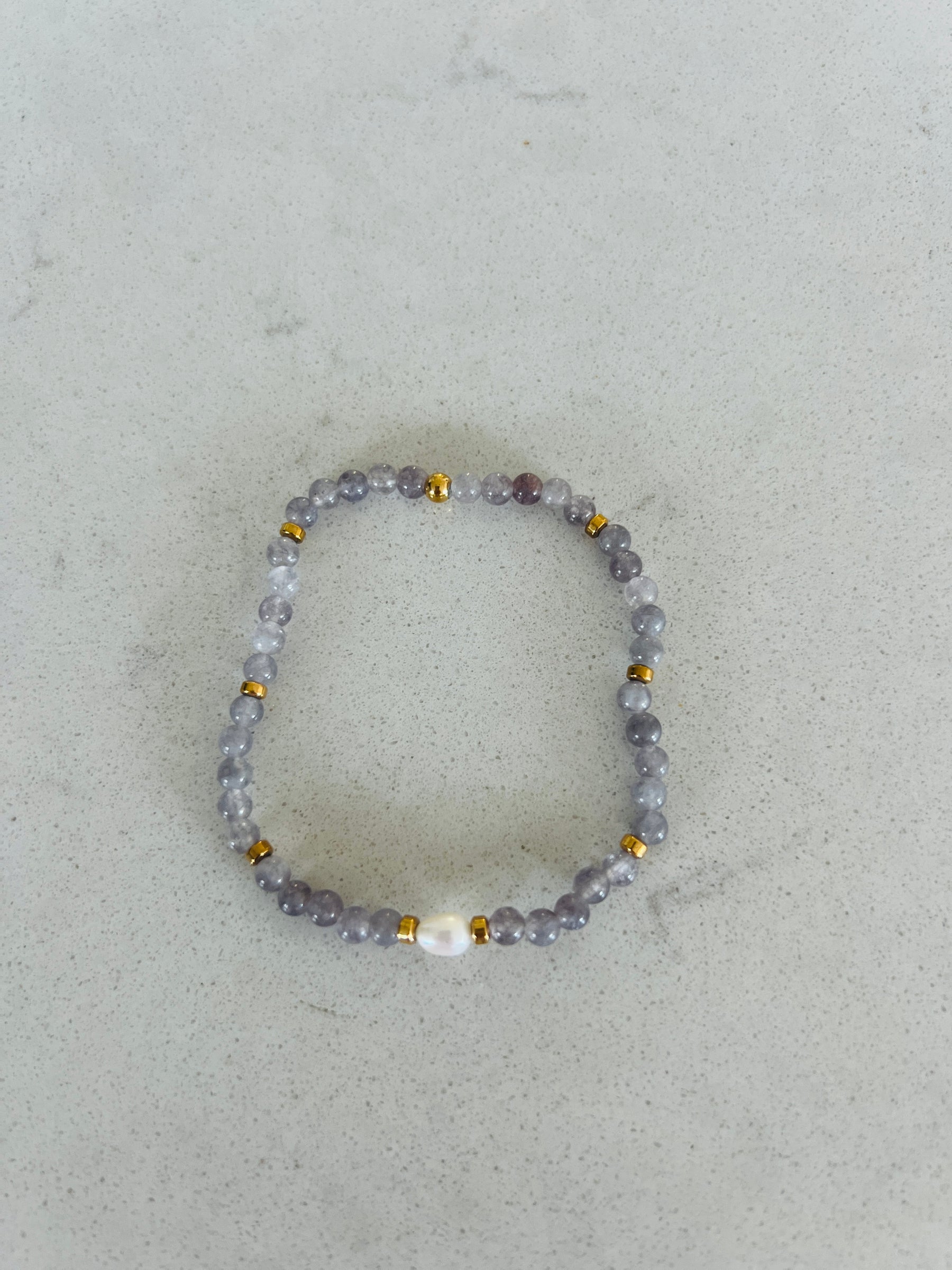 Freshwater Pearl & Semi Precious Stone Stretch Bracelets