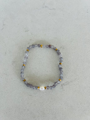 Freshwater Pearl & Semi Precious Stone Stretch Bracelets