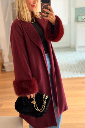 Fur Cuff Coat