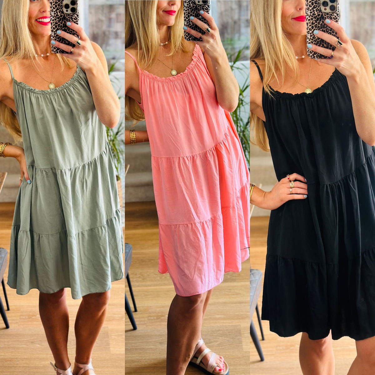 Tiered Mini Dress