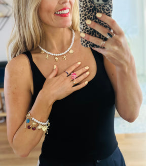 Pearl Charm Necklace