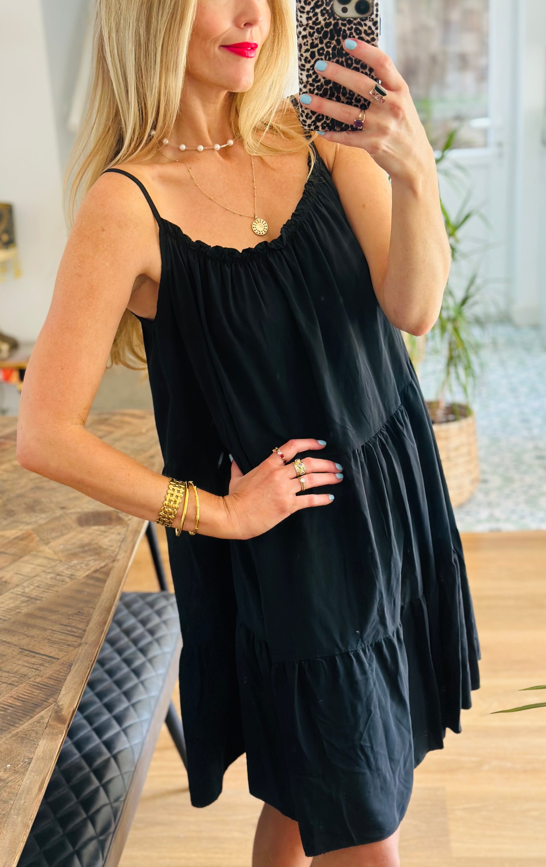 Tiered Mini Dress