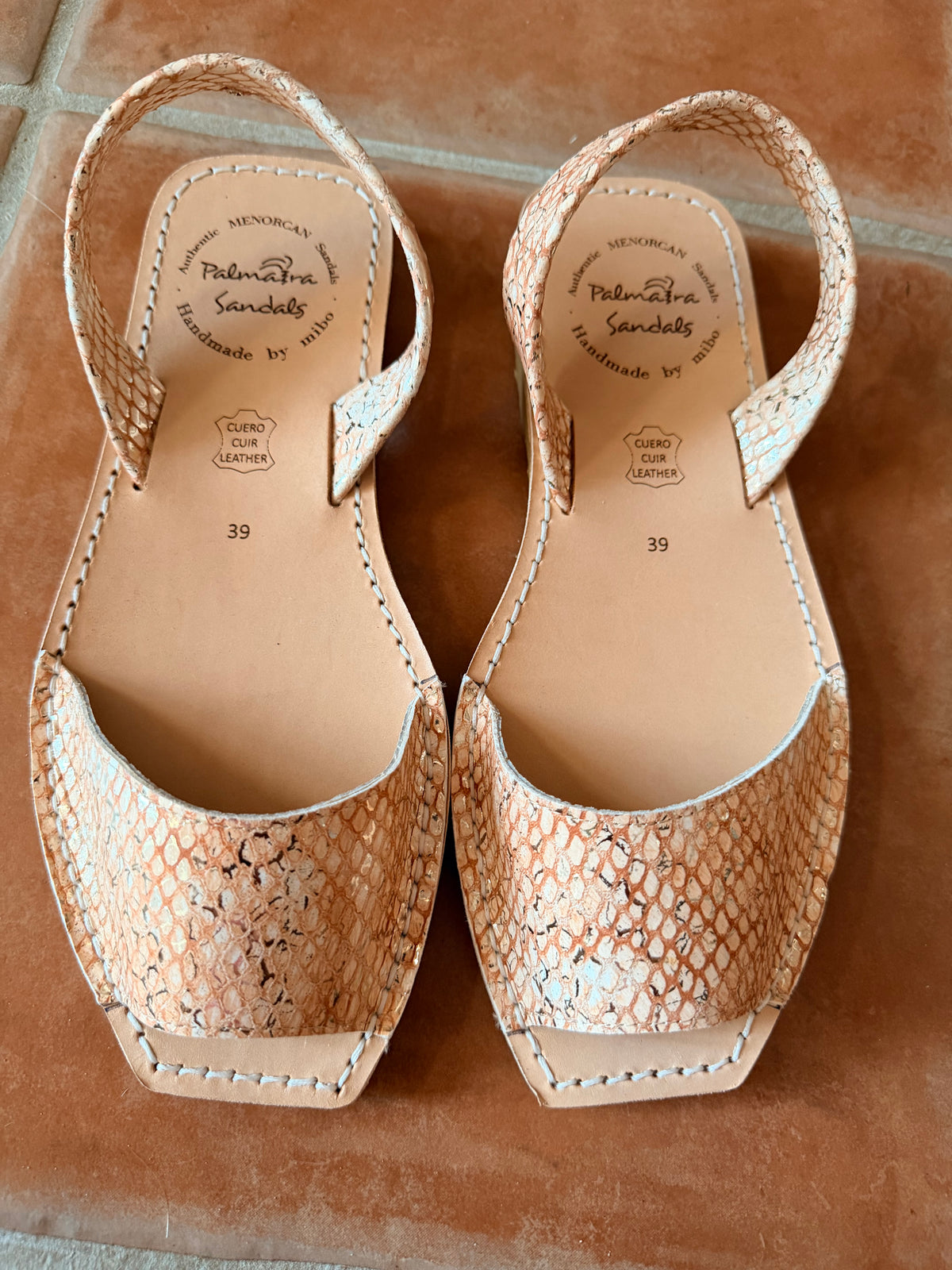Sample sale snake print peeptoe size 39