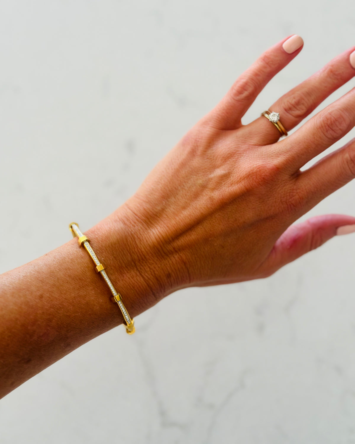 Slim Diamante Bangle